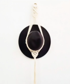 homemade macrame boho hat holder two my creations